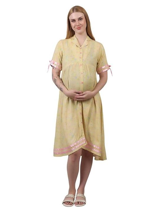 ZIFAZA Women's Maternity Wear | Soft Comfortable Ethnic Outfit for Pregnant Women |