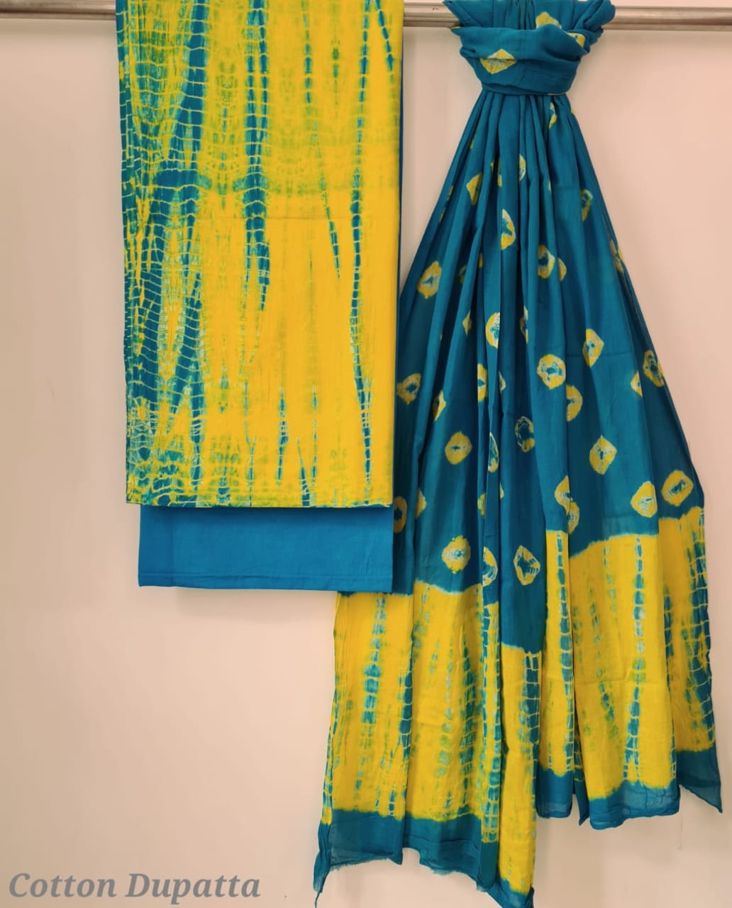 Shibori & Bandhani Cotton Set – Traditional Tie-Dye Prints with Soft Cotton Fabric
